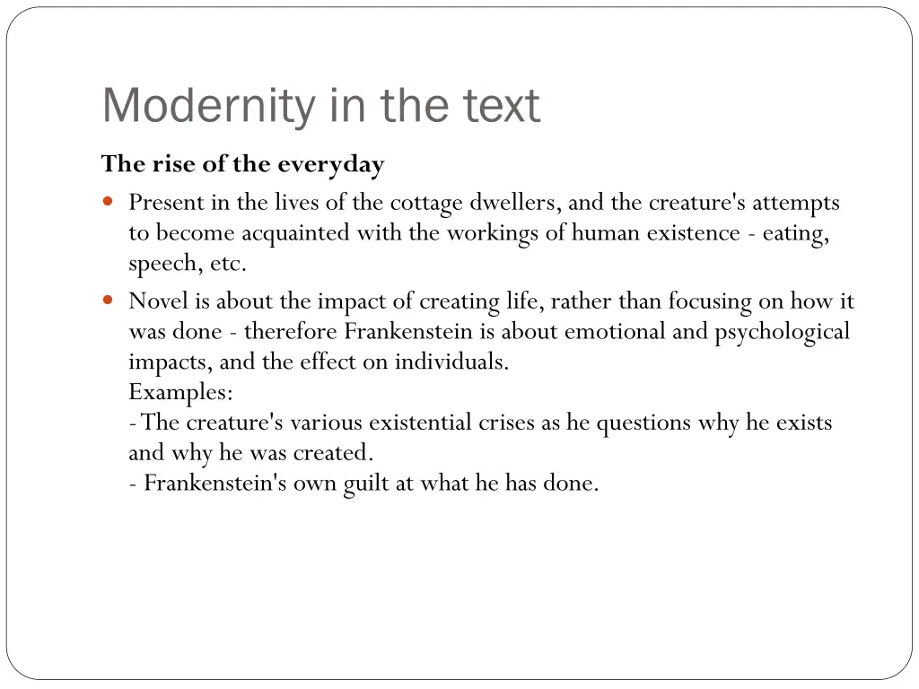 modernity in the text 1