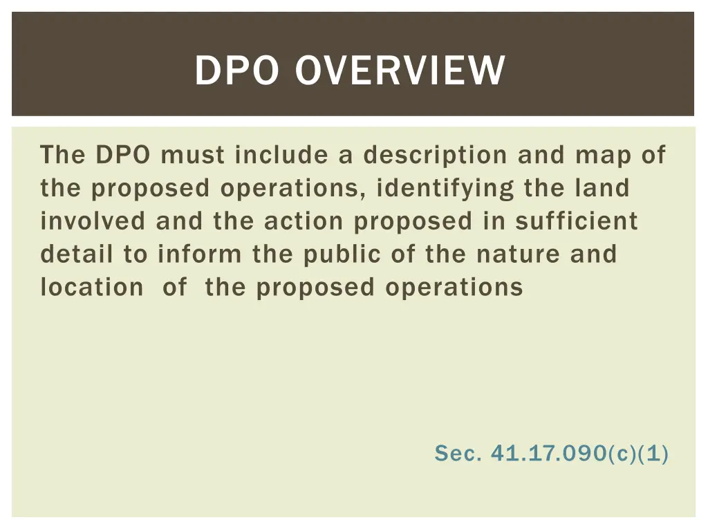 dpo overview