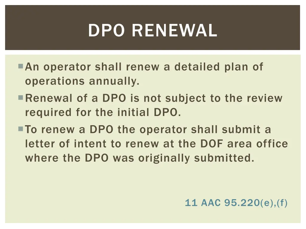 dpo renewal