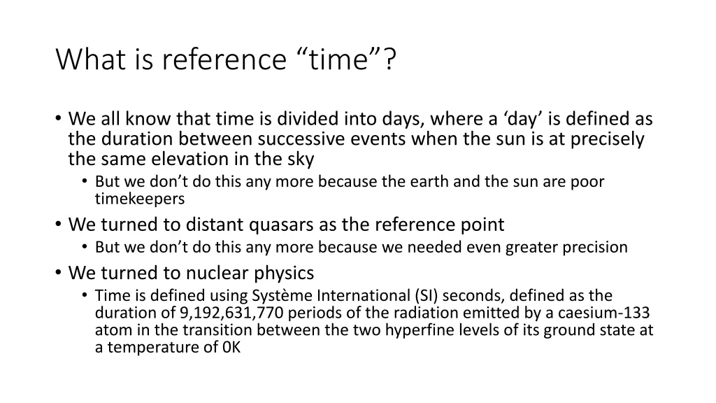 what is reference time