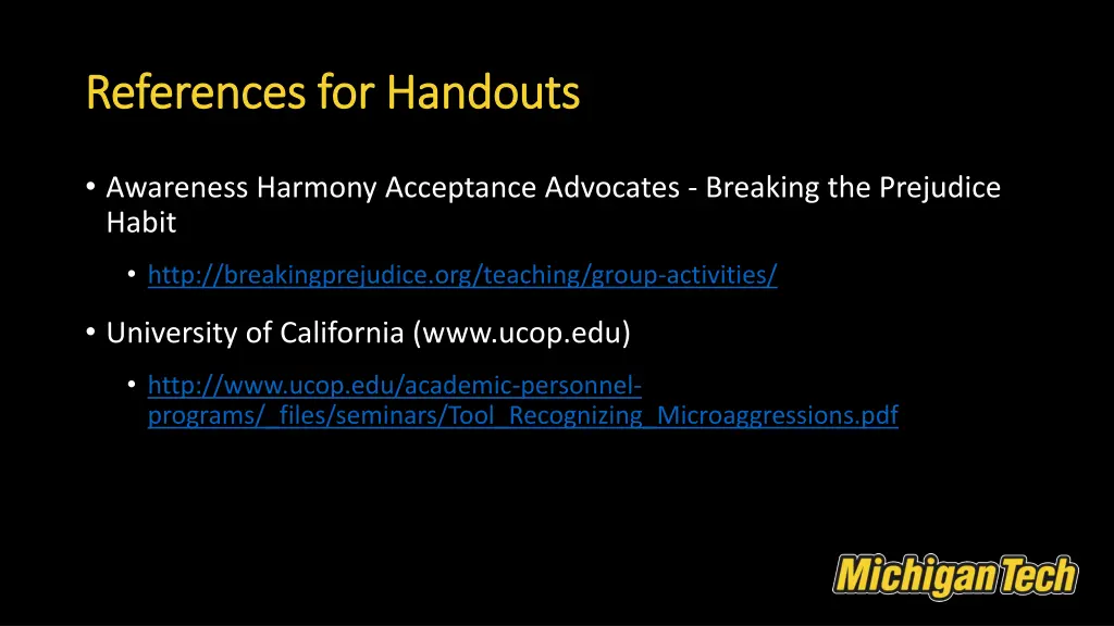 references for handouts references for handouts