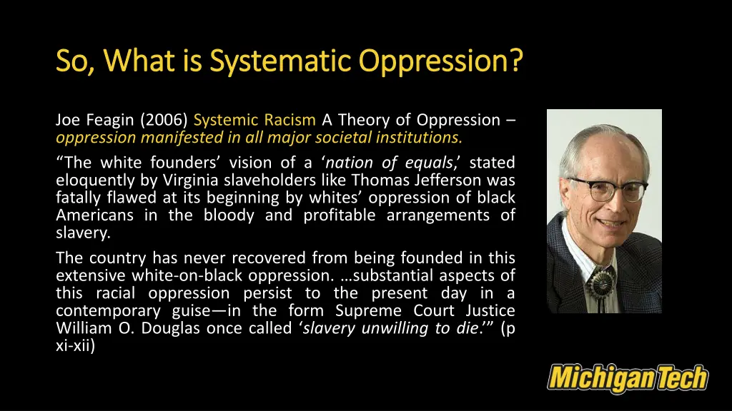 so what is systematic oppression so what