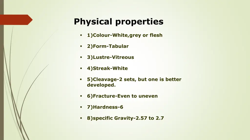 physical properties