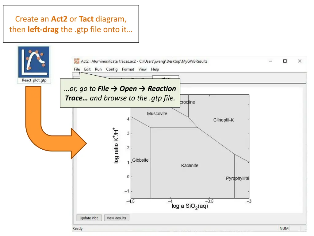 create an act2 or tact diagram then left drag