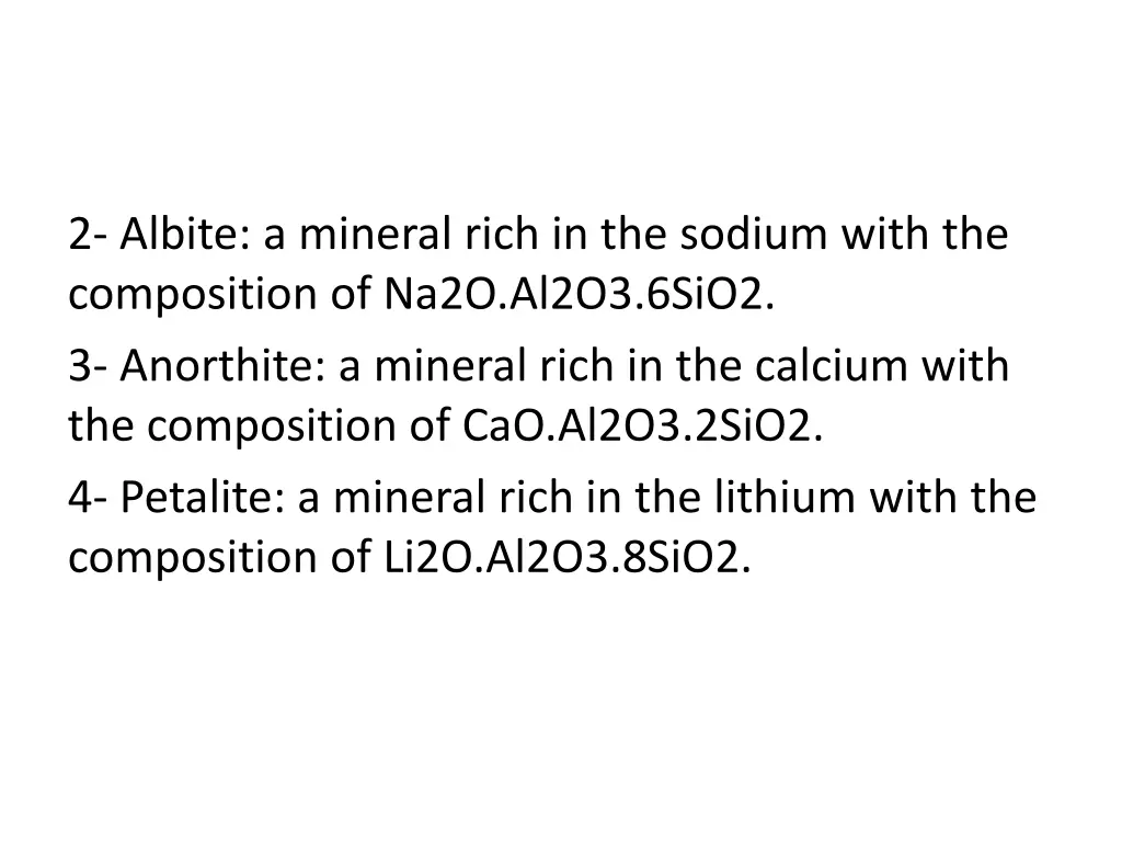 2 albite a mineral rich in the sodium with