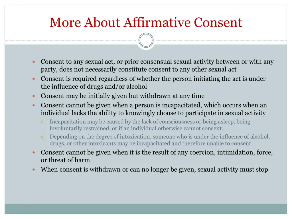 more about affirmative consent