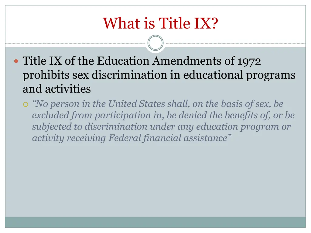 what is title ix