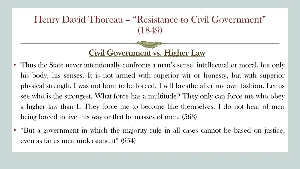 henry david thoreau resistance to civil 1