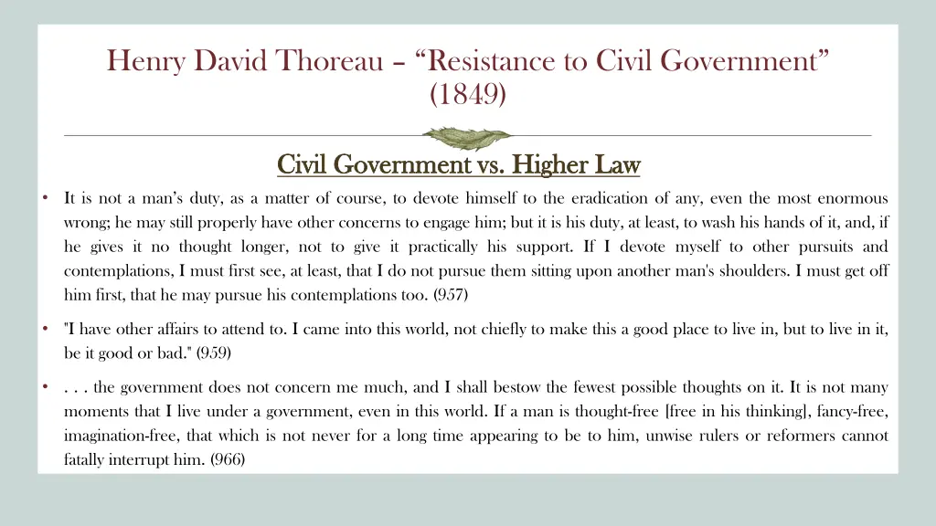 henry david thoreau resistance to civil 2