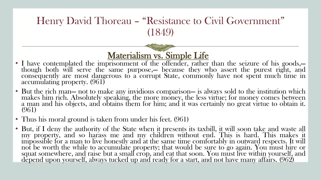 henry david thoreau resistance to civil 6