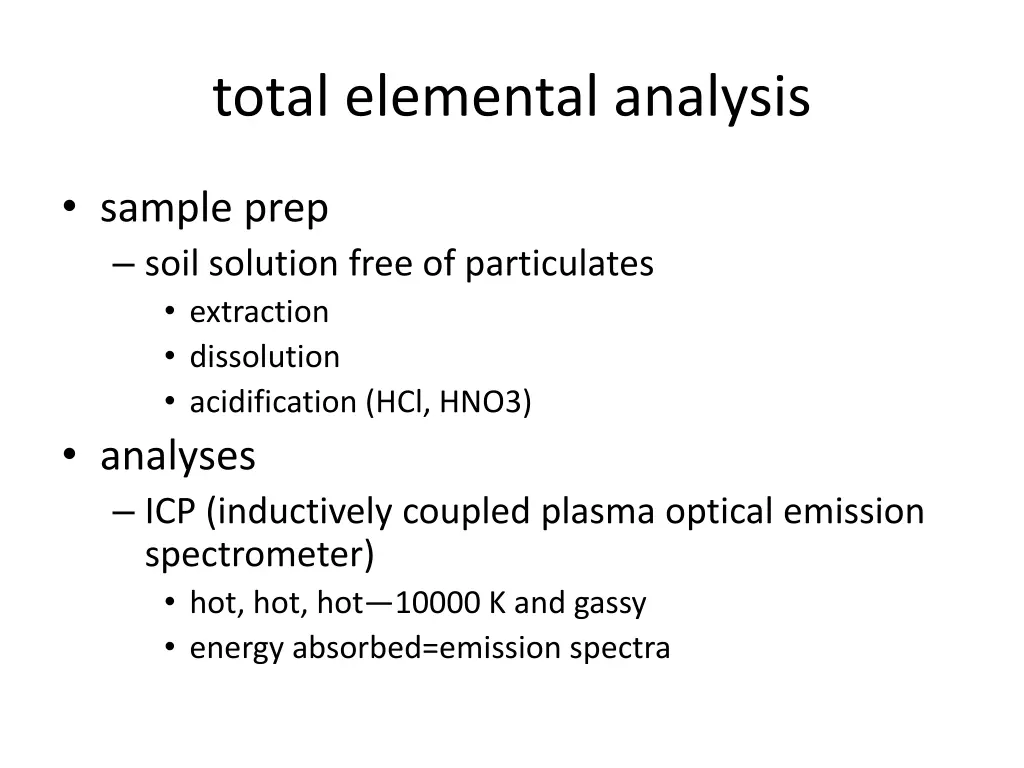 total elemental analysis