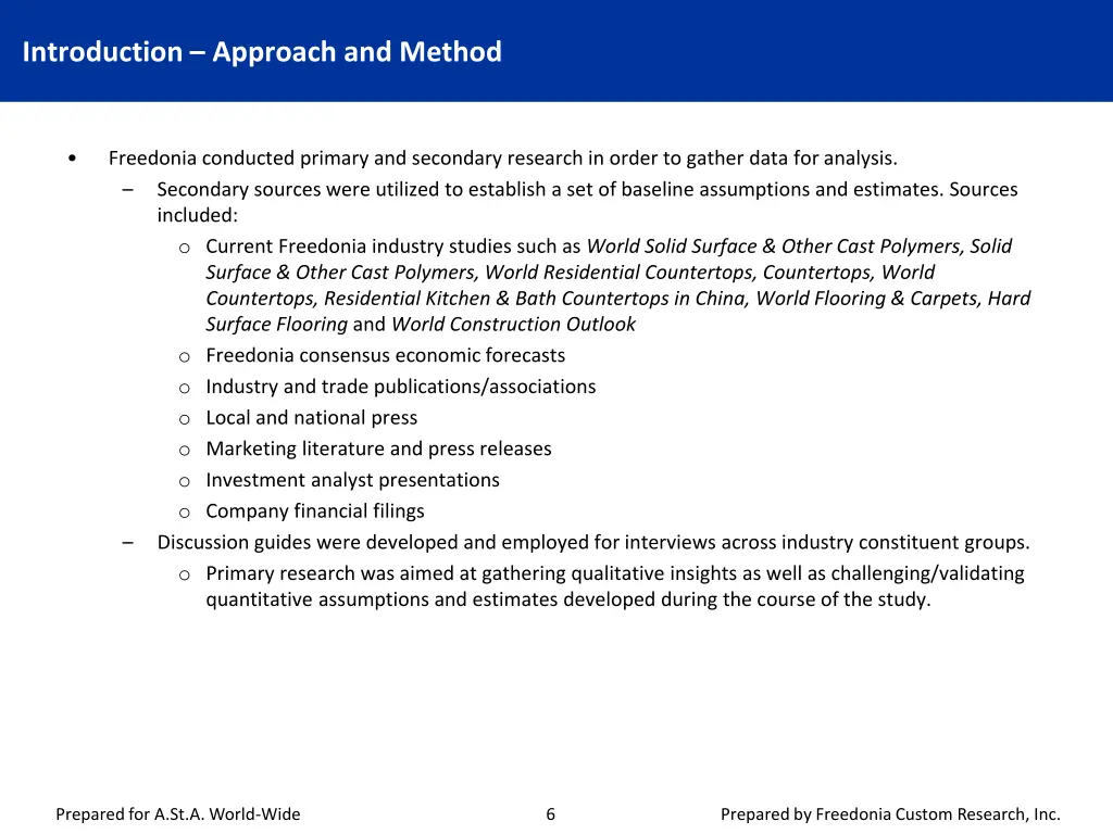 introduction approach and method