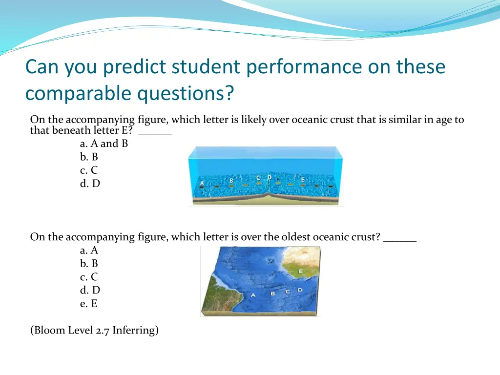 can you predict student performance on these