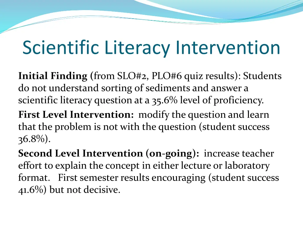 scientific literacy intervention