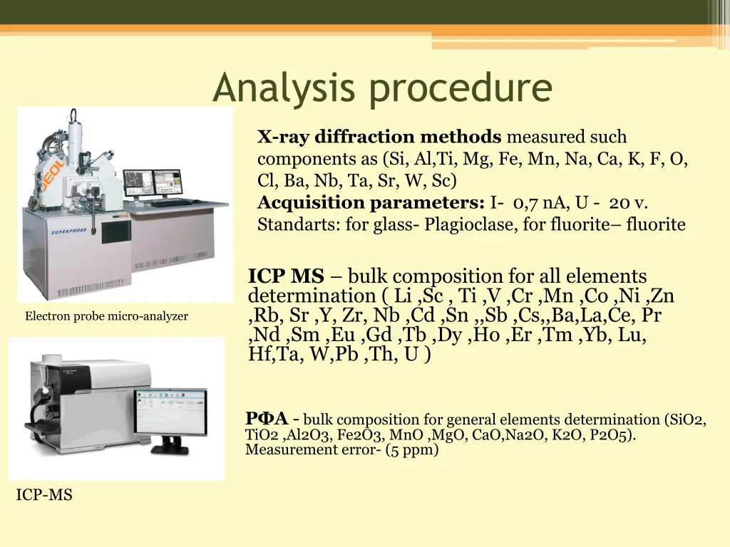 analysis procedure