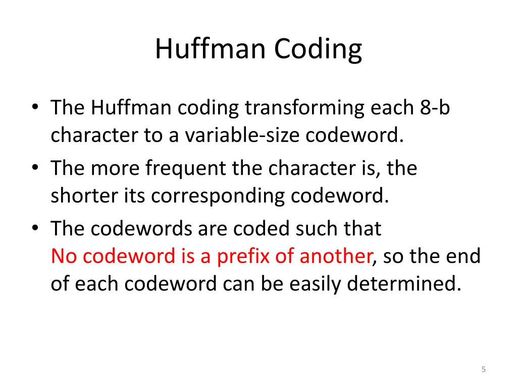 huffman coding