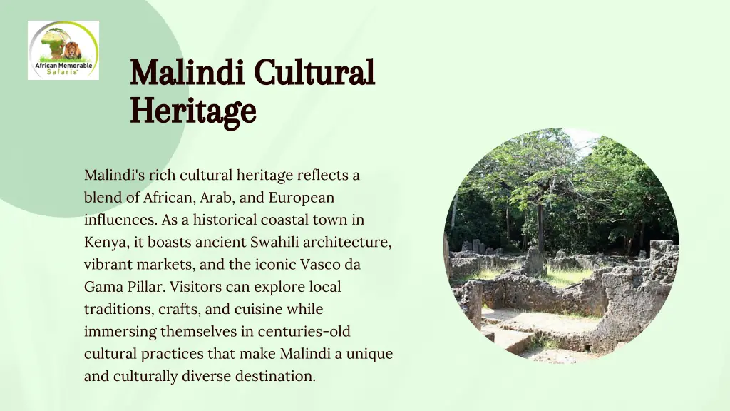 malindi cultural heritage