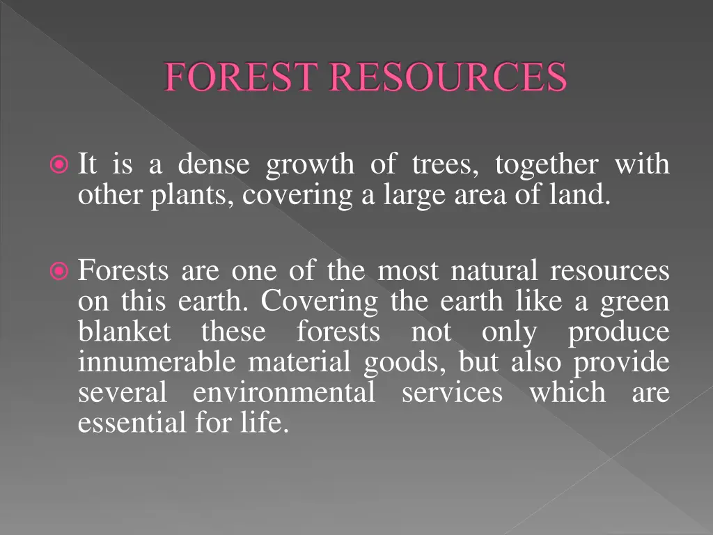 forest resources