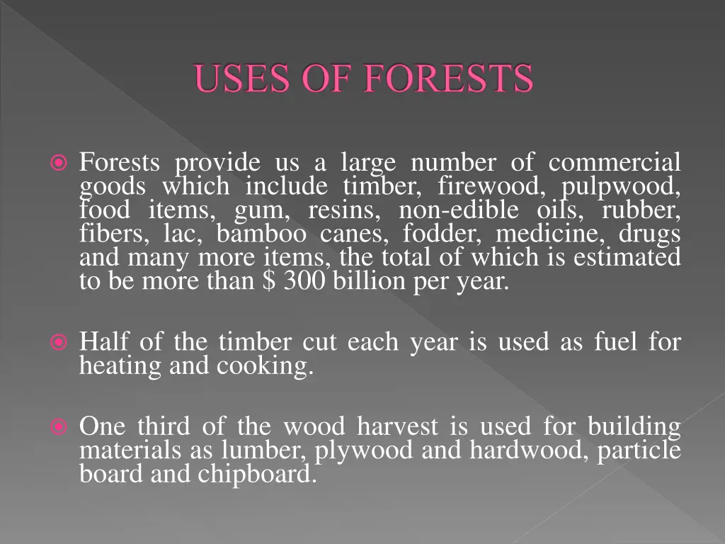 uses of forests