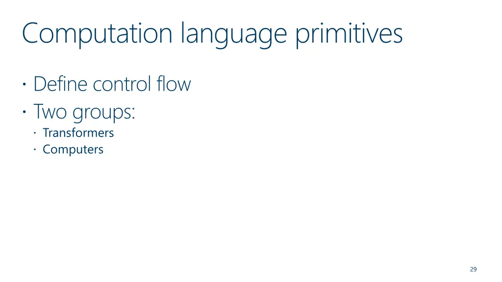 computation language primitives