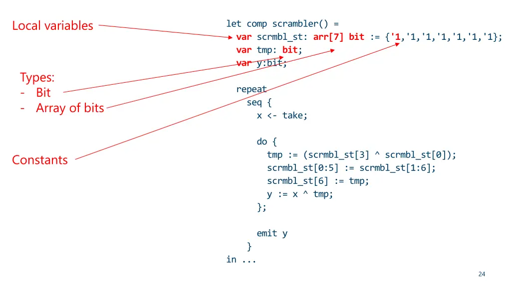 local variables