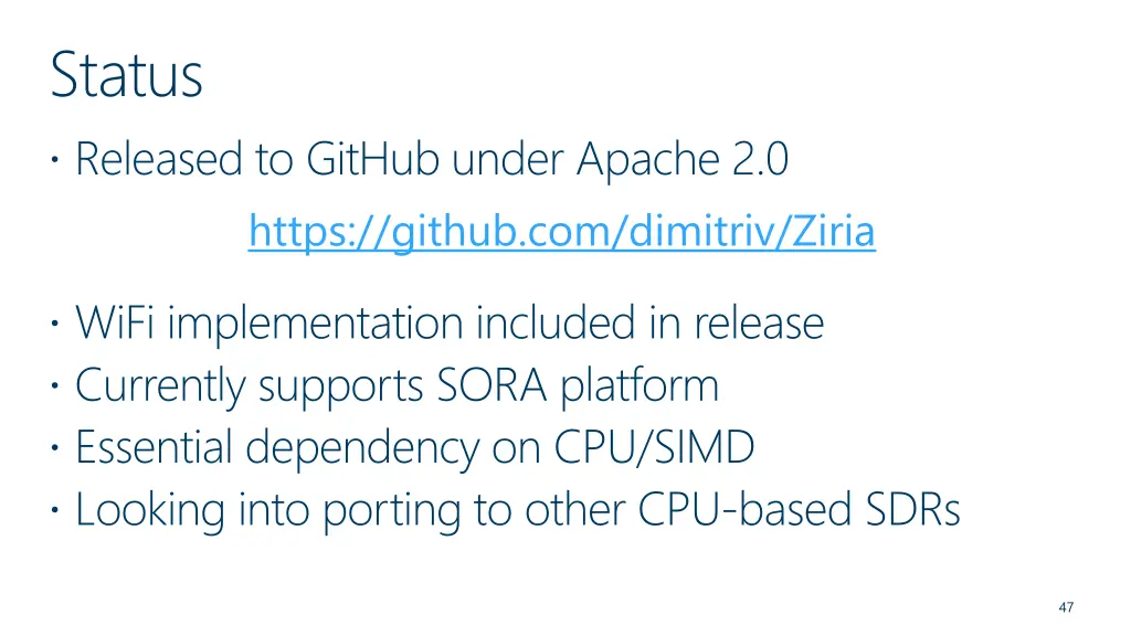 status released to github under apache 2 0 https