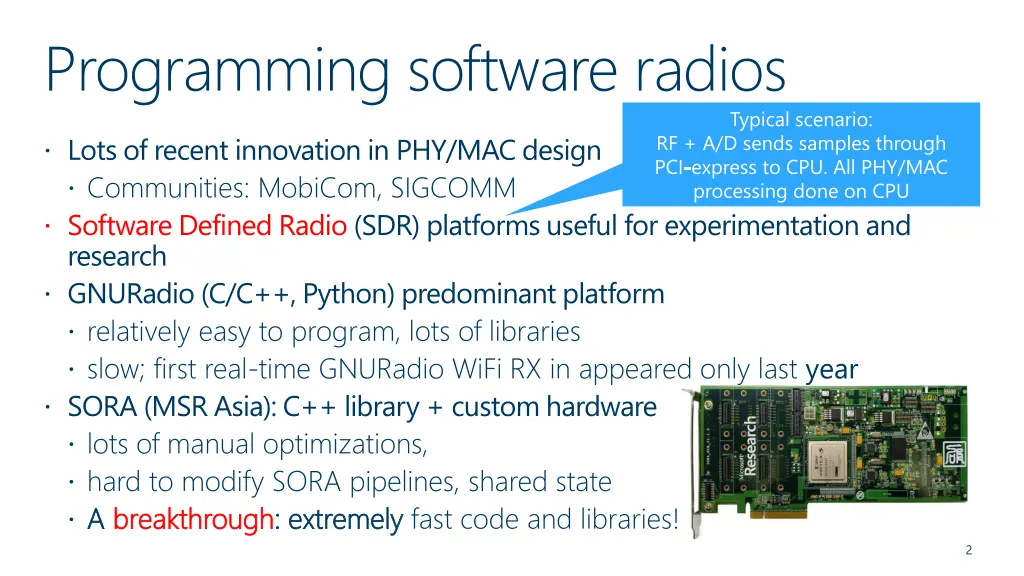 programming software radios