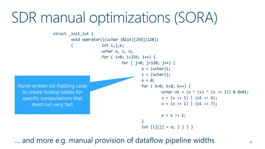 sdr manual optimizations sora