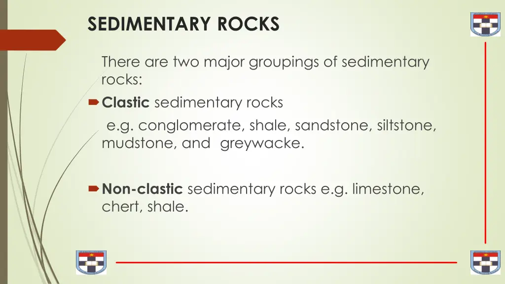 sedimentary rocks 1