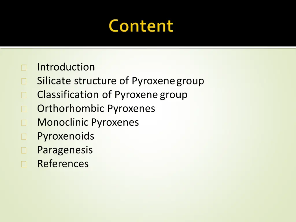 introduction silicate structure of pyroxenegroup