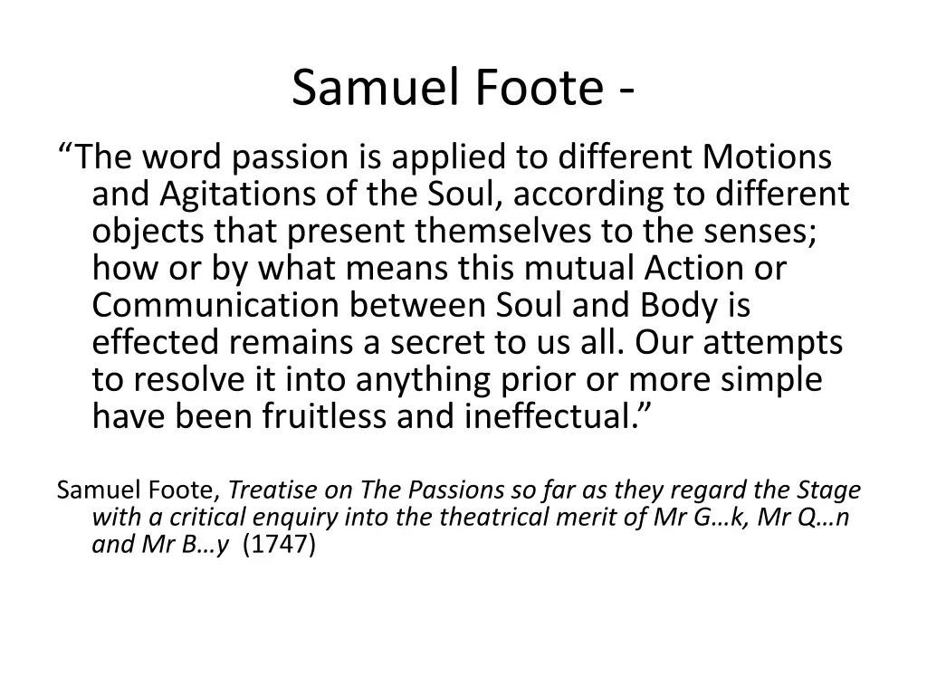 samuel foote