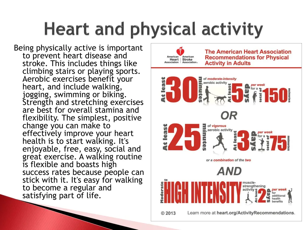 being physically active is important to prevent