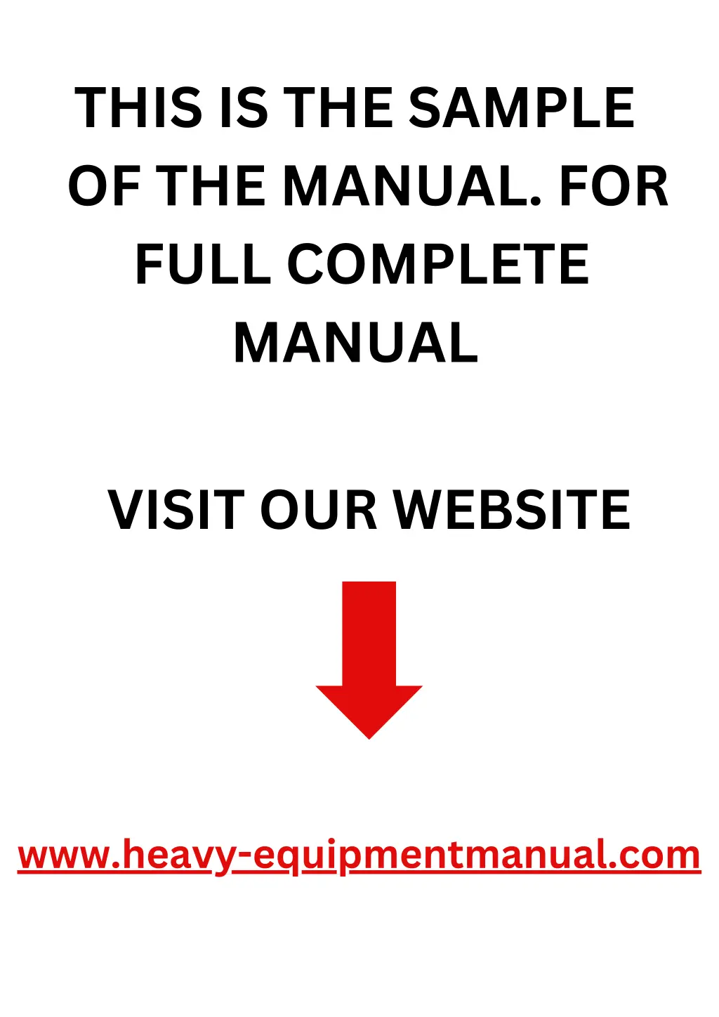 this is the sample of the manual for full