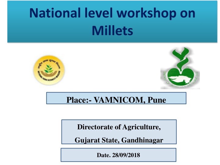 national level workshop on millets