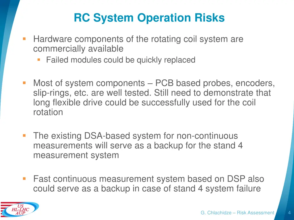 rc system operation risks