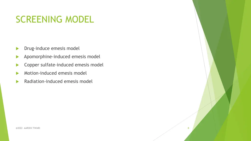 screening model