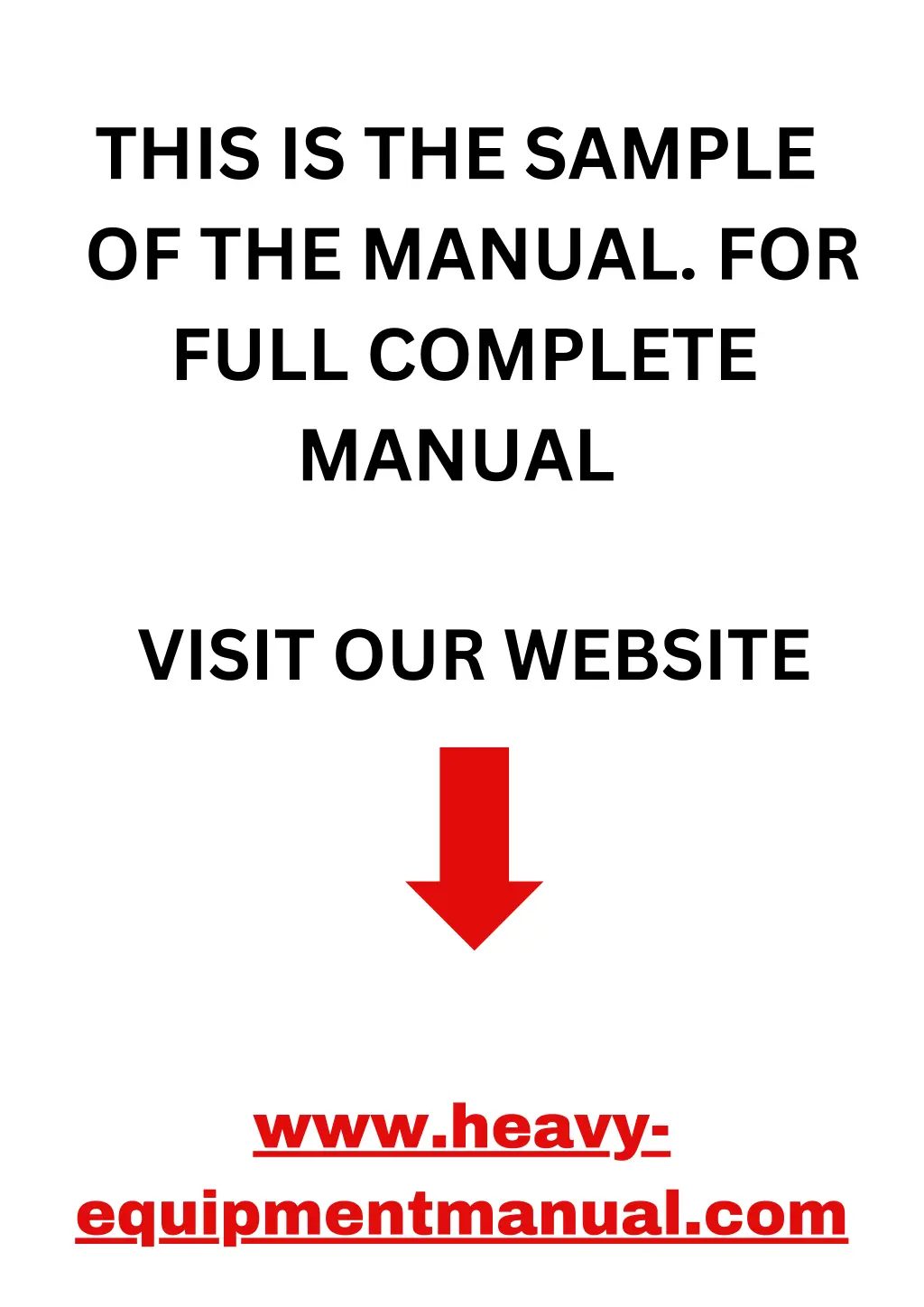 this is the sample of the manual for full