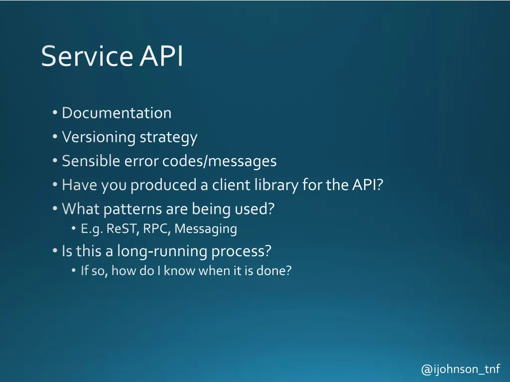 service api