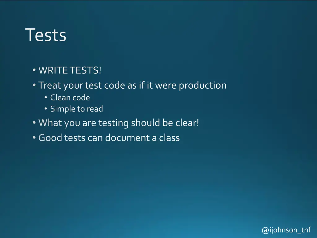 tests