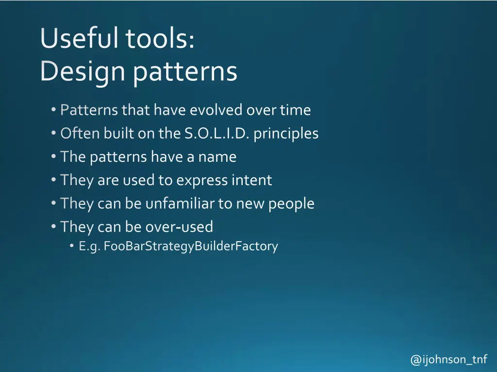 useful tools design patterns