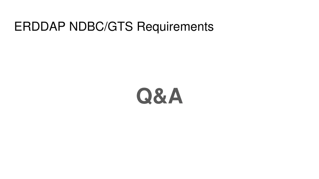 erddap ndbc gts requirements