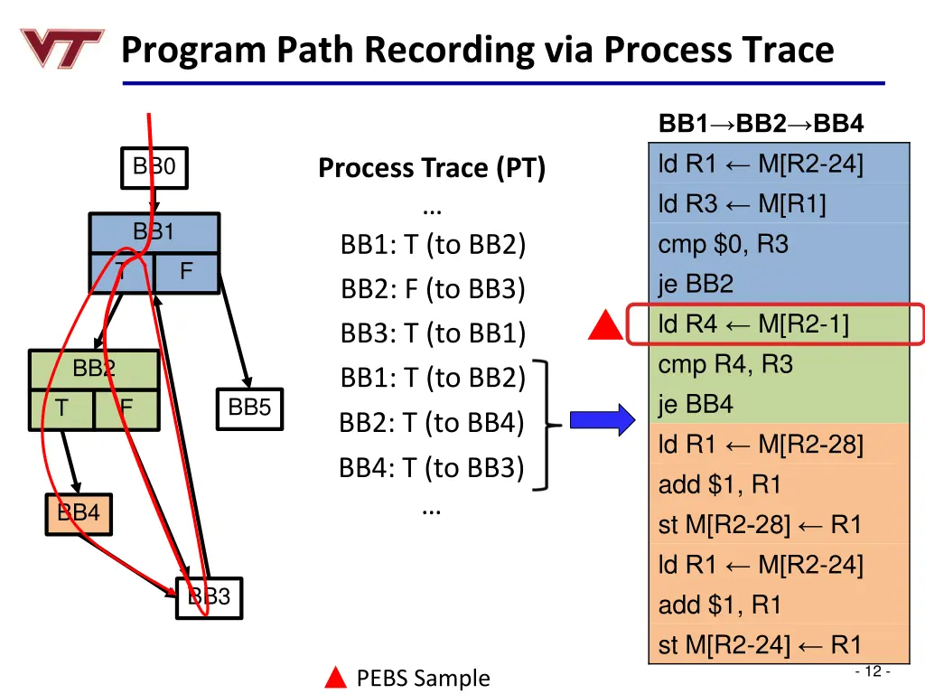 program path recording via process trace