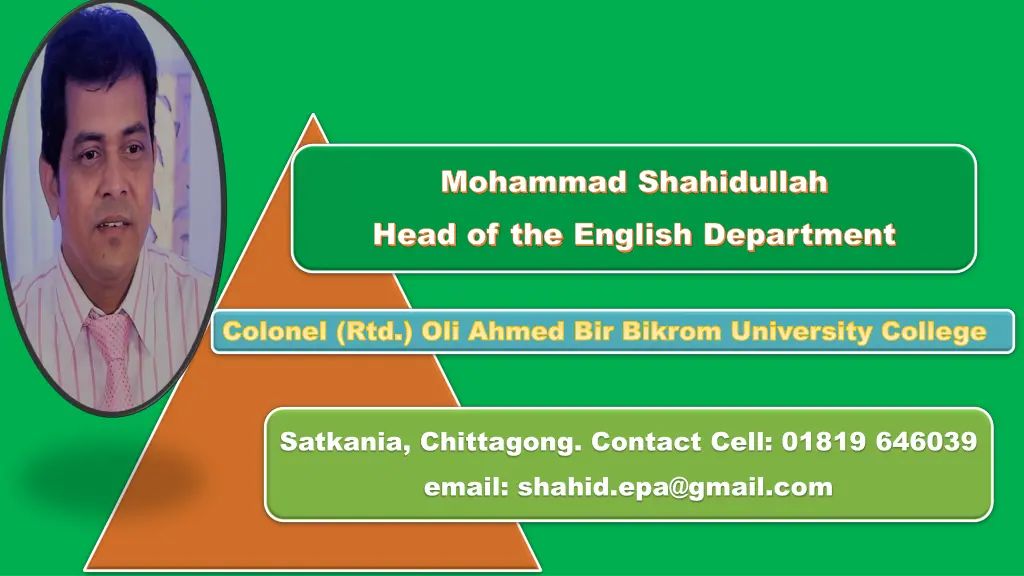 mohammad shahidullah mohammad shahidullah head