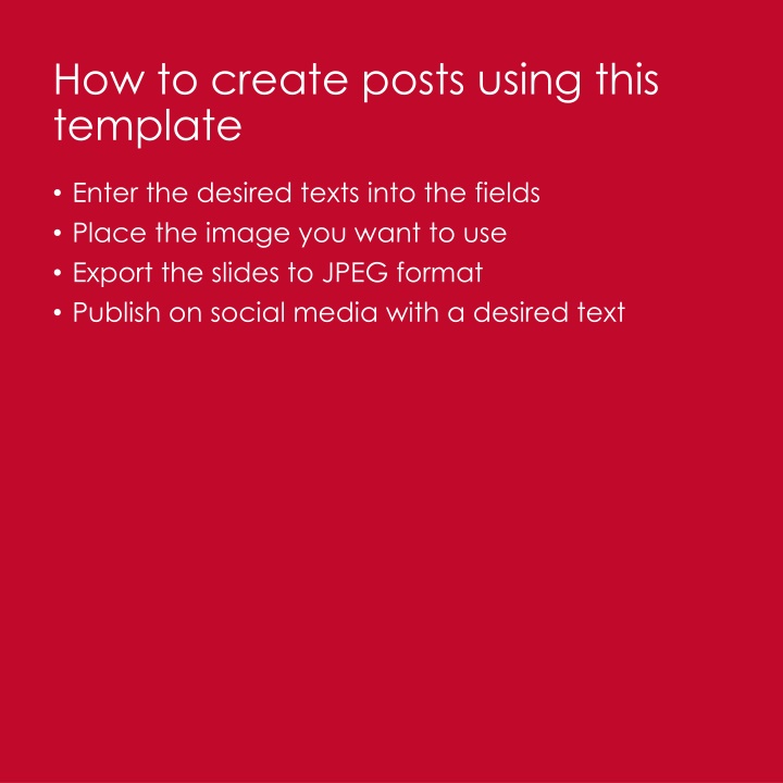 how to create posts using this template