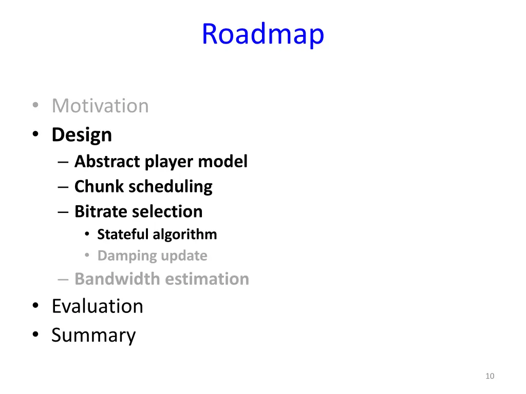 roadmap