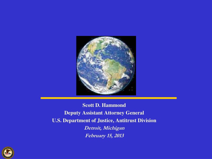 scott d hammond deputy assistant attorney general