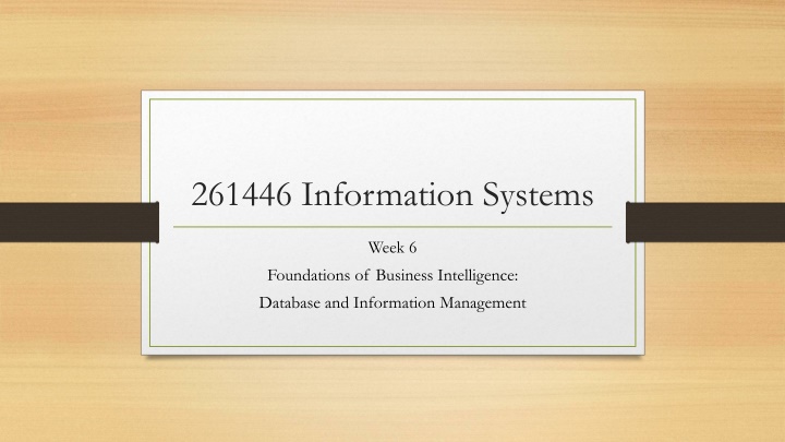 261446 information systems