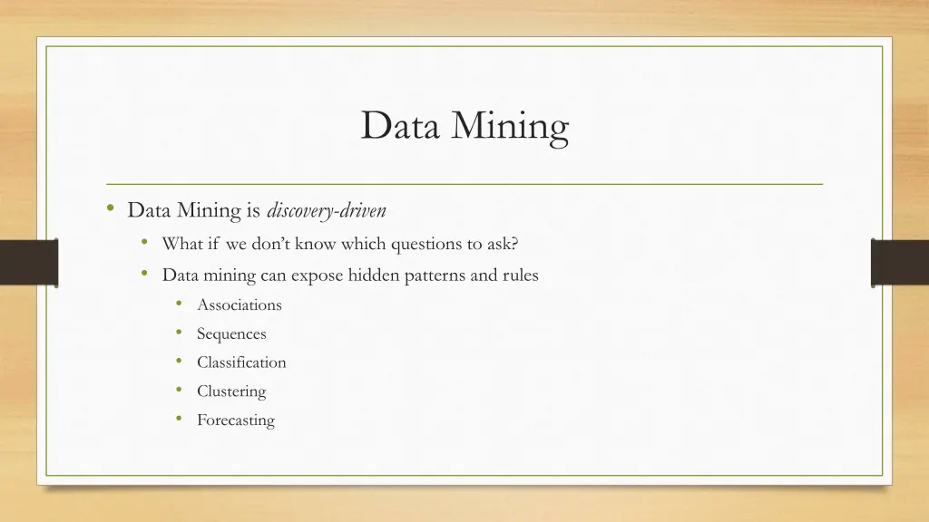 data mining