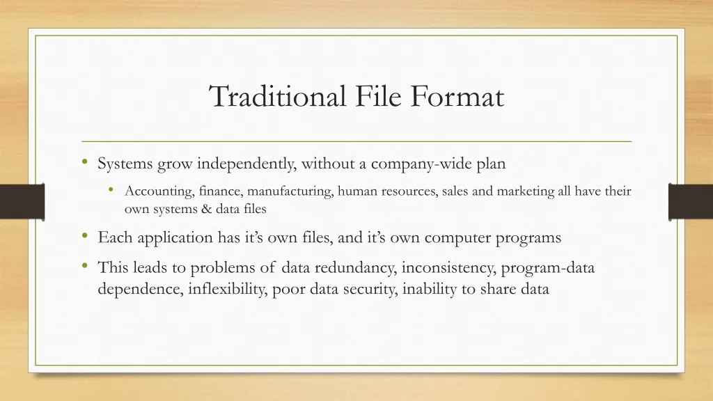 traditional file format 2