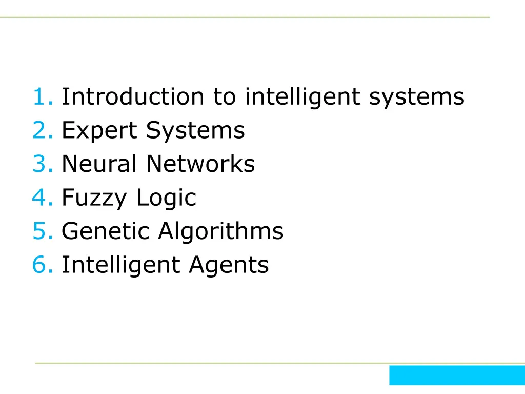 1 introduction to intelligent systems 2 expert